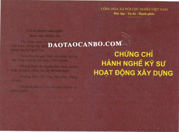 Chứng chỉ hành nghề thiết kế xây dựng công trình